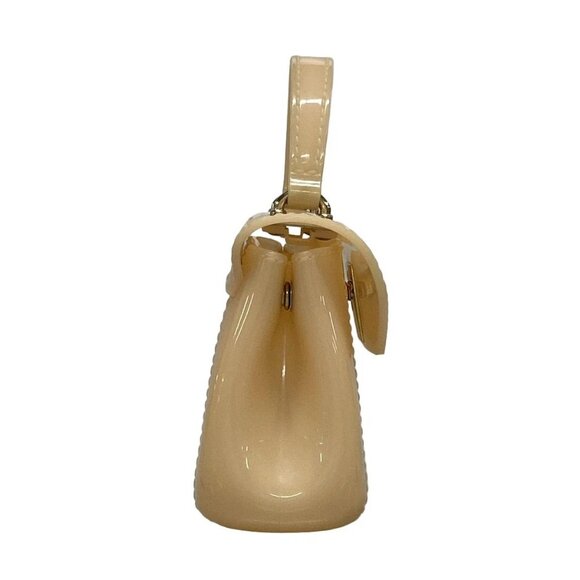 Auth FURLA Candy Beige Rubber Handbag - Picture 2 of 16